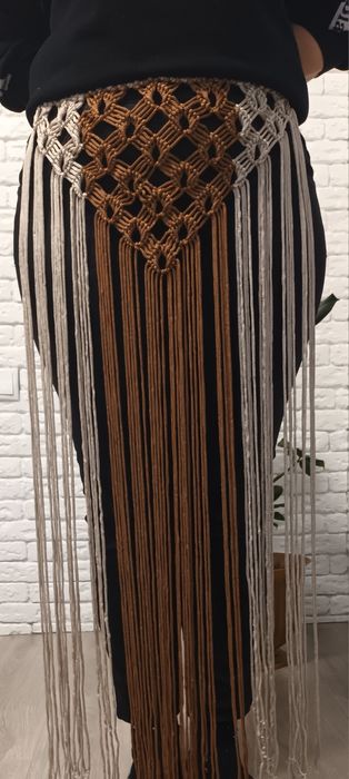 Хустка припинда в стилі макраме