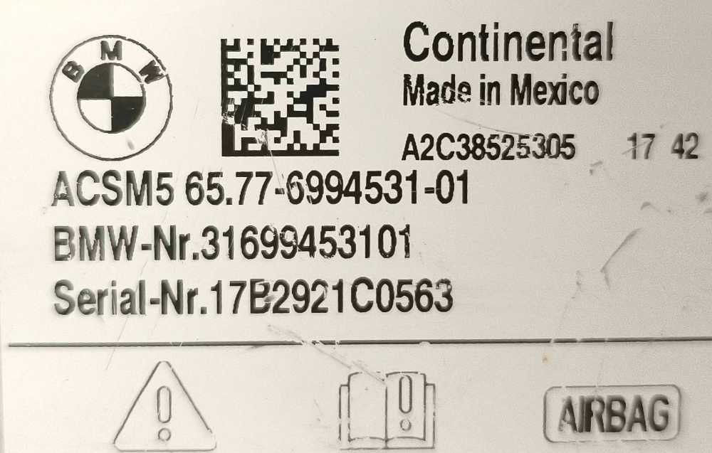 Centralina Airbag BMW X3 (E83) ano 2005