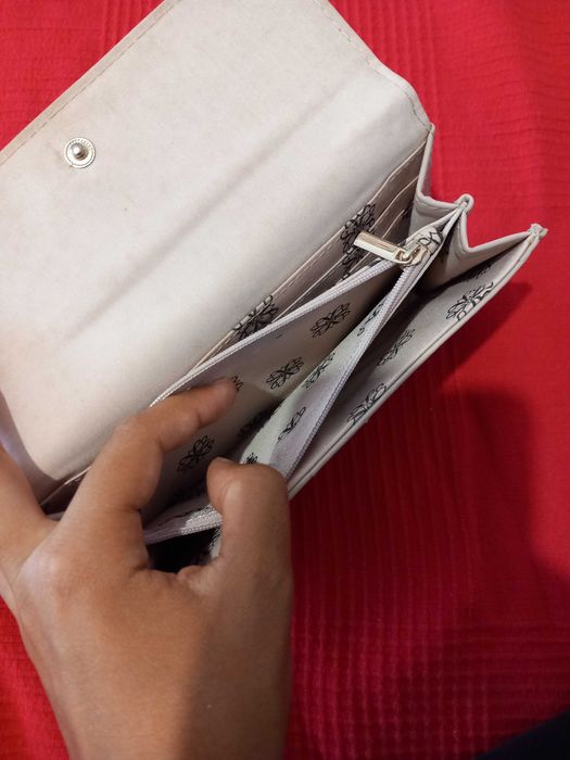 Carteira em rosa velho