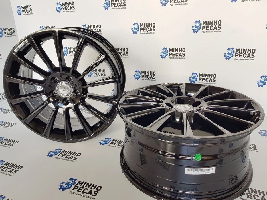 Jantes Mercedes (C63) AMG Turbine em 18 Preto Brilho