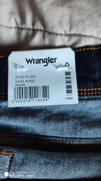 Wrangler Texas Slim Dark Rinse męskie jeansy rozm 38/32