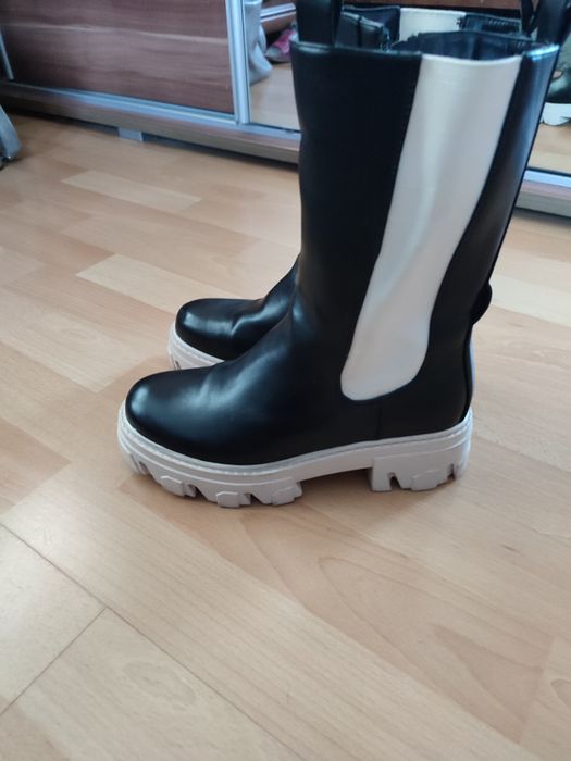 Czarne botki jak nowe