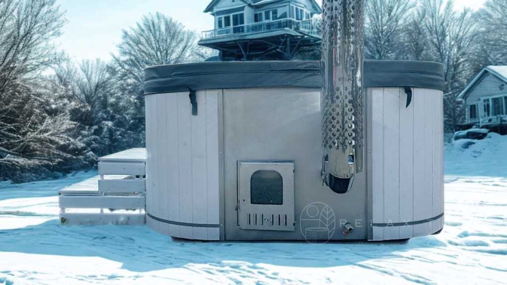 Карпатський чан. Купіль з пічкою на дрова. Вуличне джакузі.