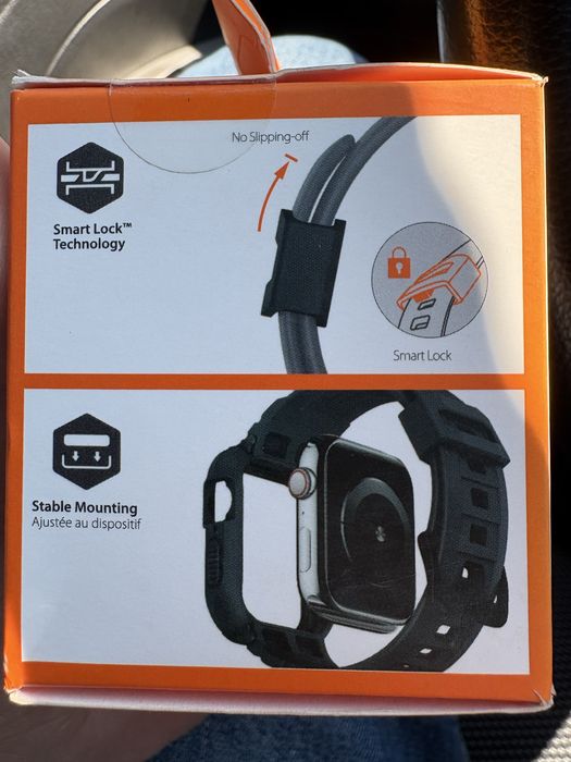 Чохол-ремінець Spigen Rugged Armor Pro Apple Watch 44/45mm Charcoal Grey (ACS00819)