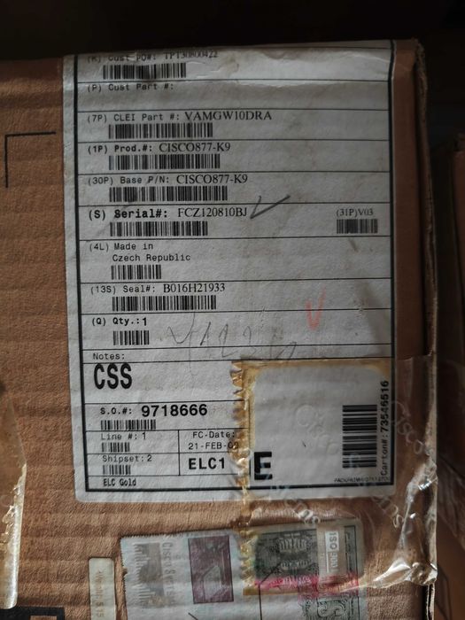 Router CISCO 3x827 e 1x877 Paga 1 leva 4