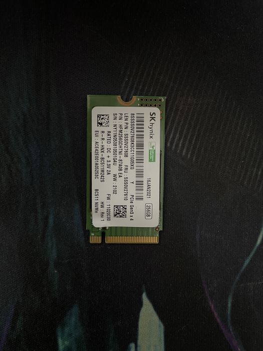 Ssd m2 SK hynix 256 gb NVMe