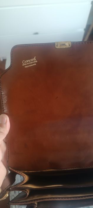 Mala para homem de pele genuína