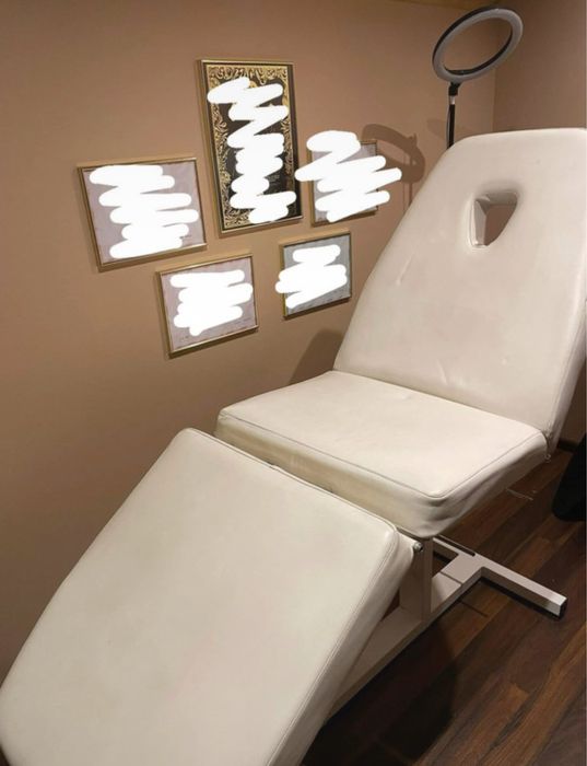 Łóżko kosmetycznie do zabiegow/przedlużania rzęs