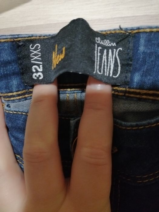 Spodnie rurki jeansowe