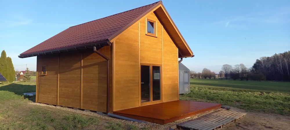 domek całoroczny na zgłoszenie 35m2 +góra 35m2