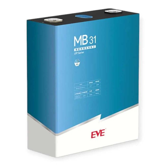 Элементы LiFePo4 EVE 3.2V/314Ah | Ω 0,17мОм ячейки | MB31 -Аккумулятор
