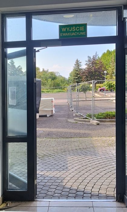 Drzw z witrynąi zewnętrzne antywłamaniowe OKAZJA 1600zł