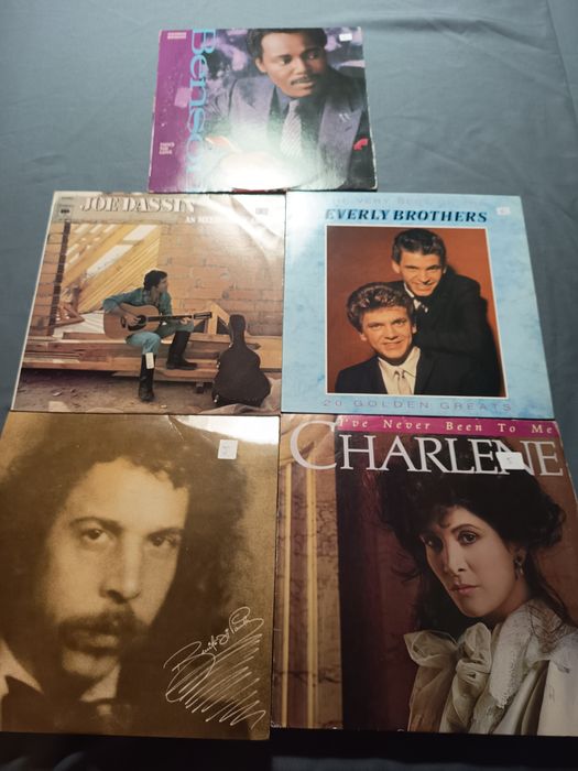 Conjunto de cinco vinis