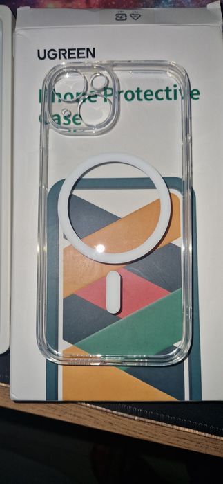 Чехол iphone 15, прозорий, магсейф