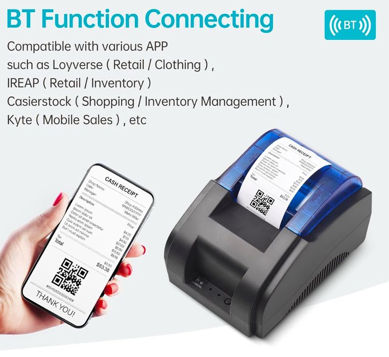 Biurkowa drukarka paragonów Bisofice 58 mm