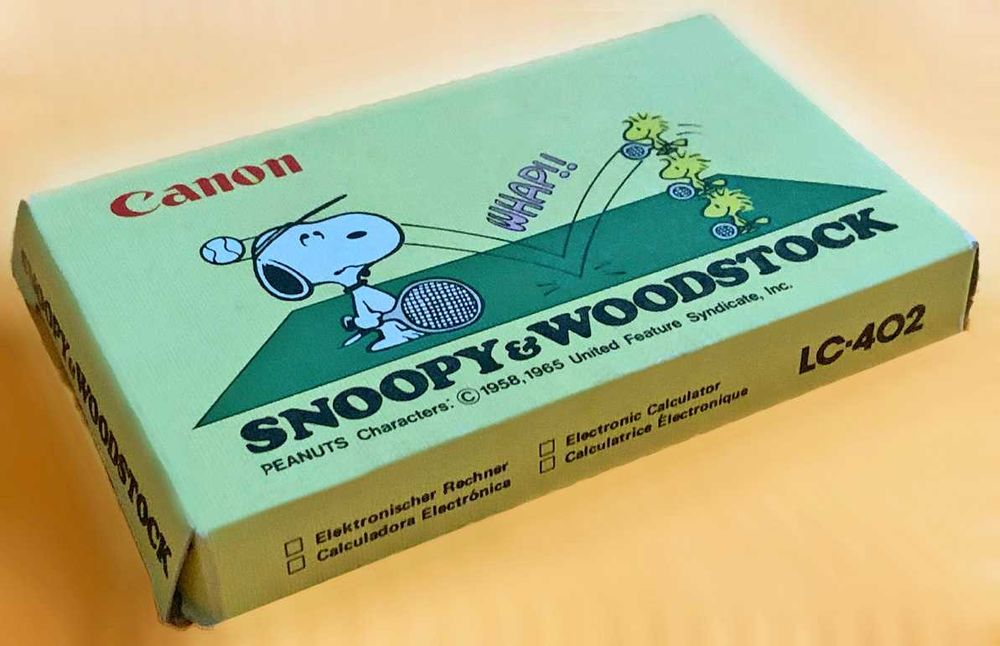 Calculadora Canon, Snoopy & Woodstock, Nova