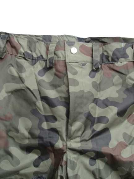 Zimowe ocieplane spodnie wojskowe moro na polarze 84 cm w pasie