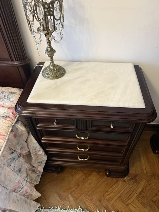 Mobília de quarto completa com cama de casal articulada