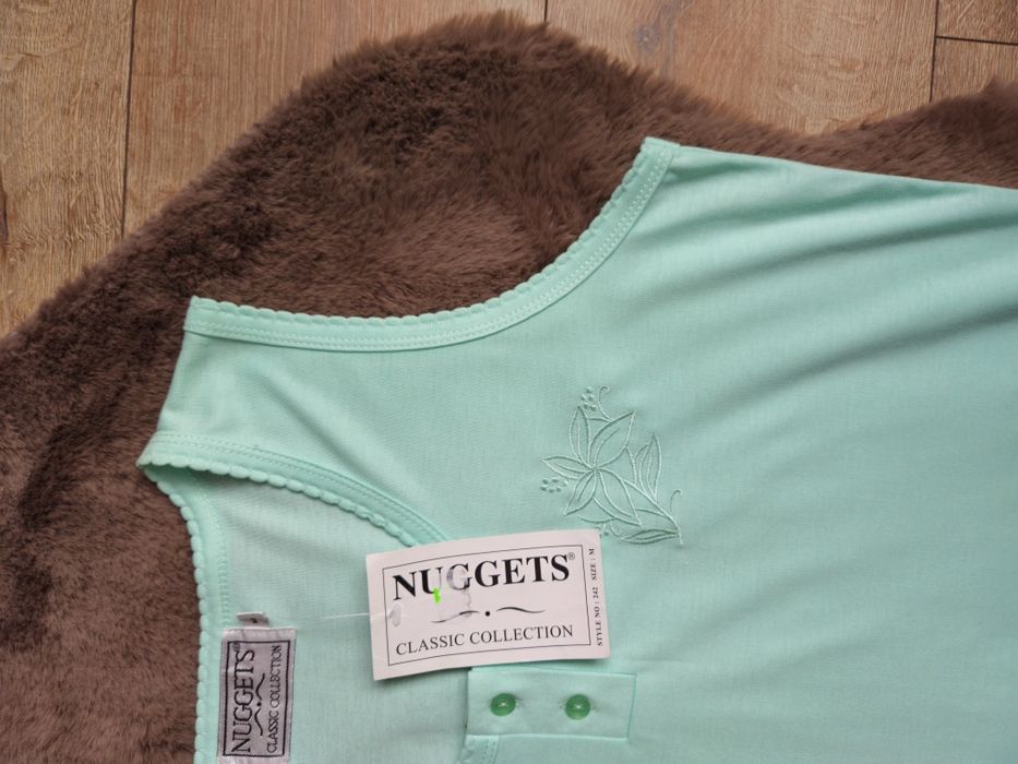 Bluzka koszulka damska mietowa nowa Nuggets M 38