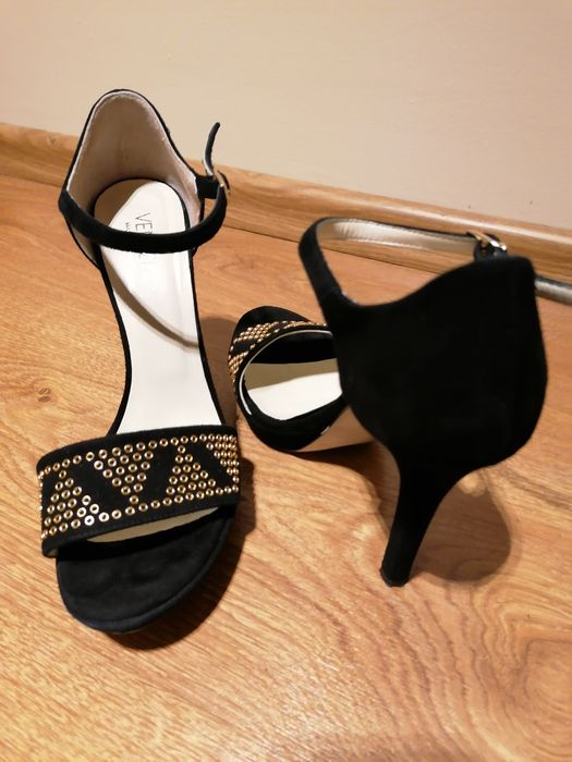 Buty skóra szpilki sandały Venezia 38
