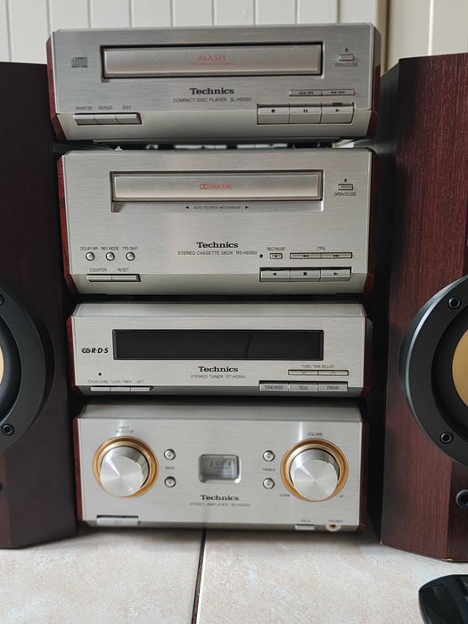 Wieża Technics SC-HD550 | Bardzo dobry stan wizualny | Pilot | Kolumny