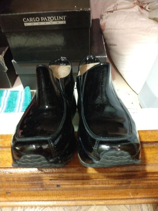 Осень зима ботинки туфли лак KELTON ITALY