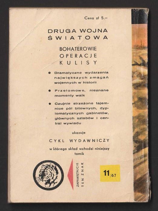 Żółty tygrys - Kierunek zagłębie - Jan Alski  - 1967