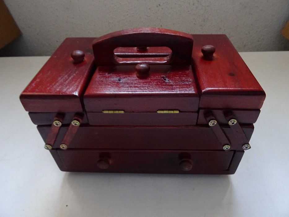 Ferramentas Caixa Madeira Miniatura Artigos Casa Lar Bibelots Prendas