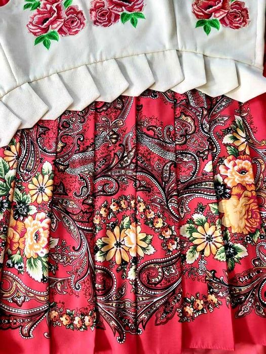 Spódnica z szalem góralski komplet