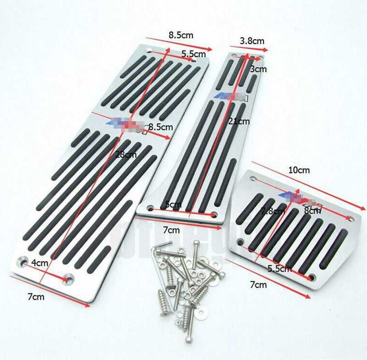 Capas pedal ///M universais para BMW caixa manual ou automática