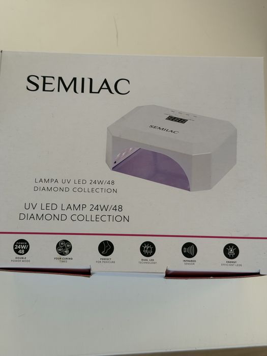 Semilac Diamond Collection, lampa UV LED 24W/48