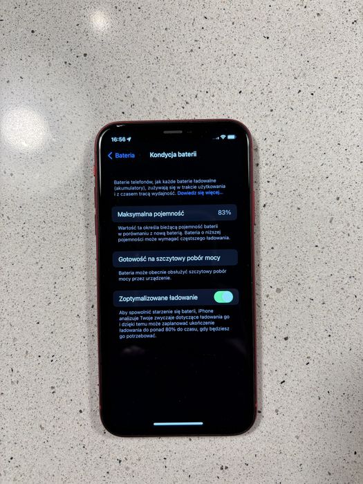Apple iPhone Xr 64GB RED 83% baterii. Pieknie utrzymany. Oryginał