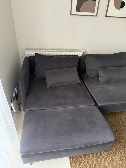 Sofa IKEA SÖDERHAMN – narożna, ciemnoszara