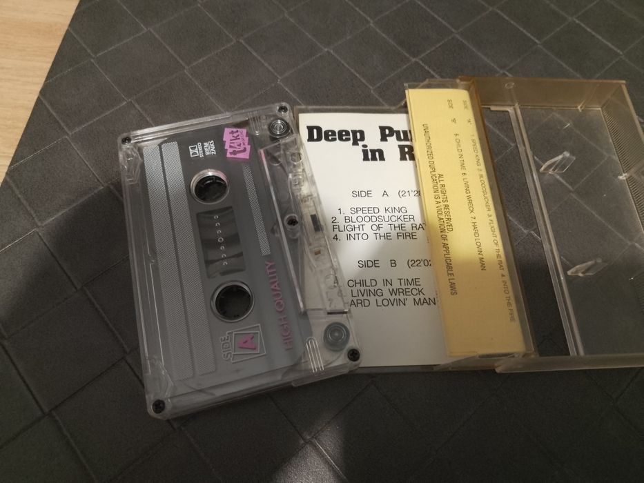 Deep Purple, In Rock, kaseta magnotofonowa