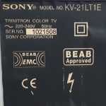 TV Sony KV21LT1E