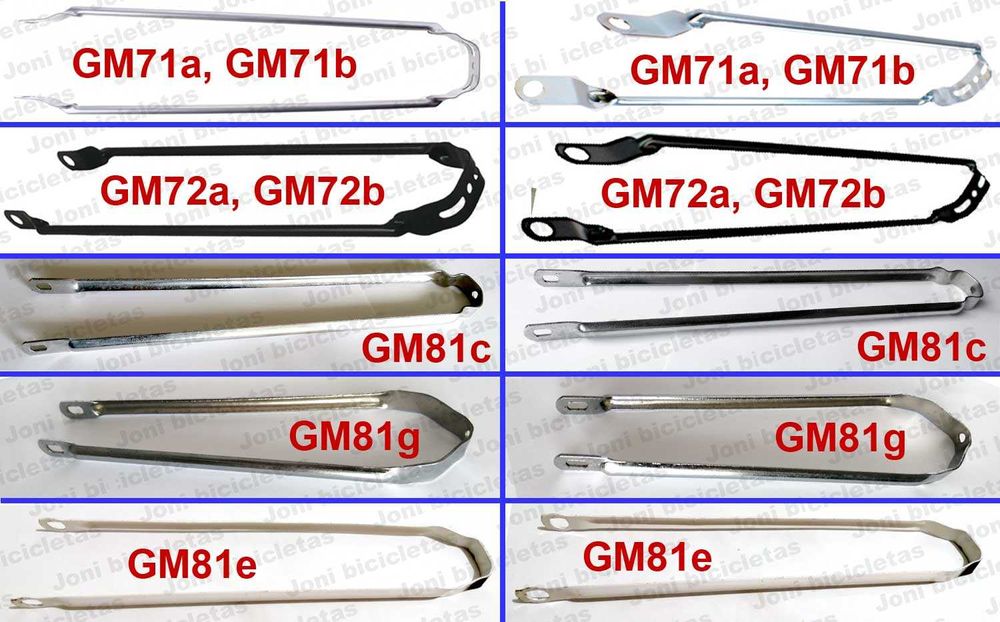 Guarda-lamas de bicicleta, hastes e acessórios