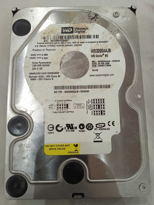 Жорсткий диск Western Digital 320 Gb