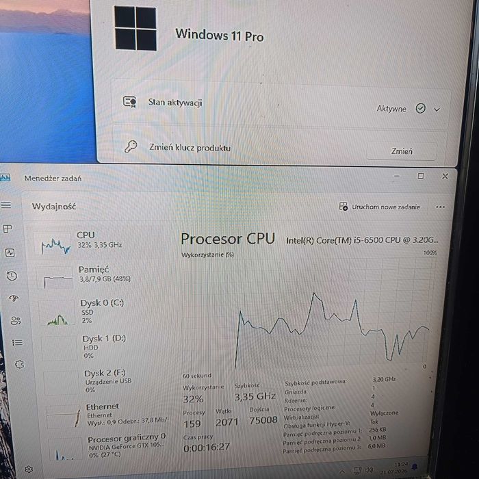 Komputer PC i5 SSD GTX