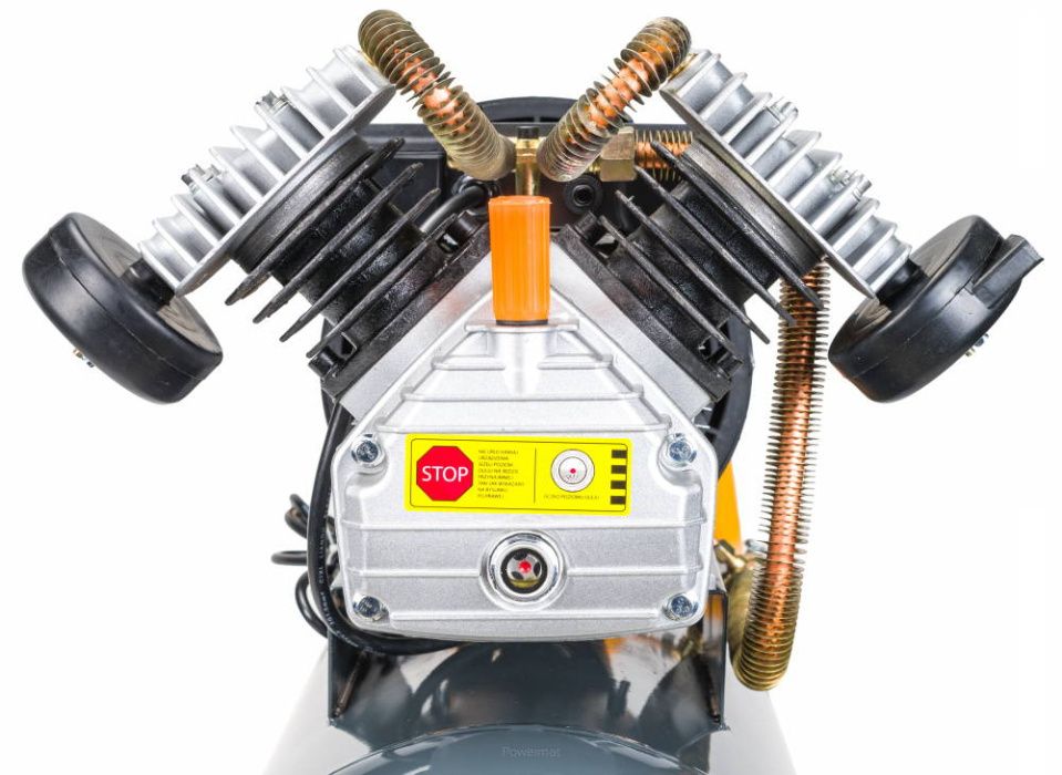 Kompresor olejowy Powermat 50L 2 Tłoki 392L/Min Powermat SUPER Jakość