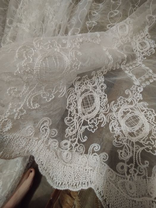 Тюль біла кордова 10м