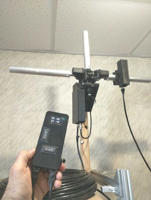 2-осьовий поворотний механізм для фпв антен підсилювачів ретранслятор