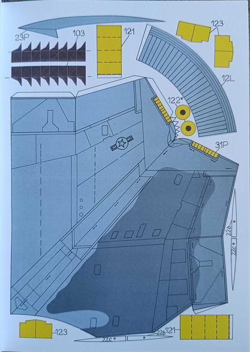 Model kartonowy HOBBY MODEL 21: samolot F-15C
