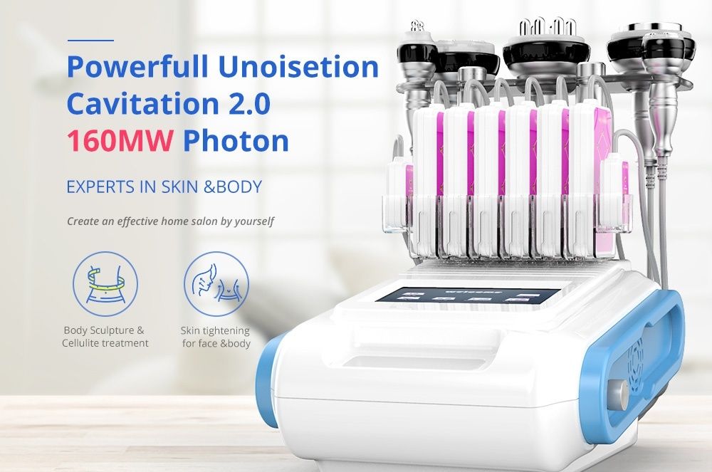 Lipo Laser 160MW + Cavitação Unoisetion 5 EM 1 - RF SMART 3D