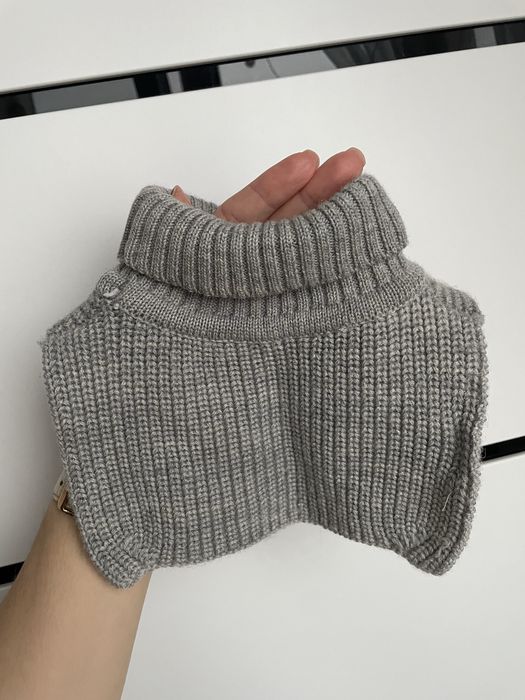 Szary wełniany komin dziecięcy H&M one size unisex 100% wool