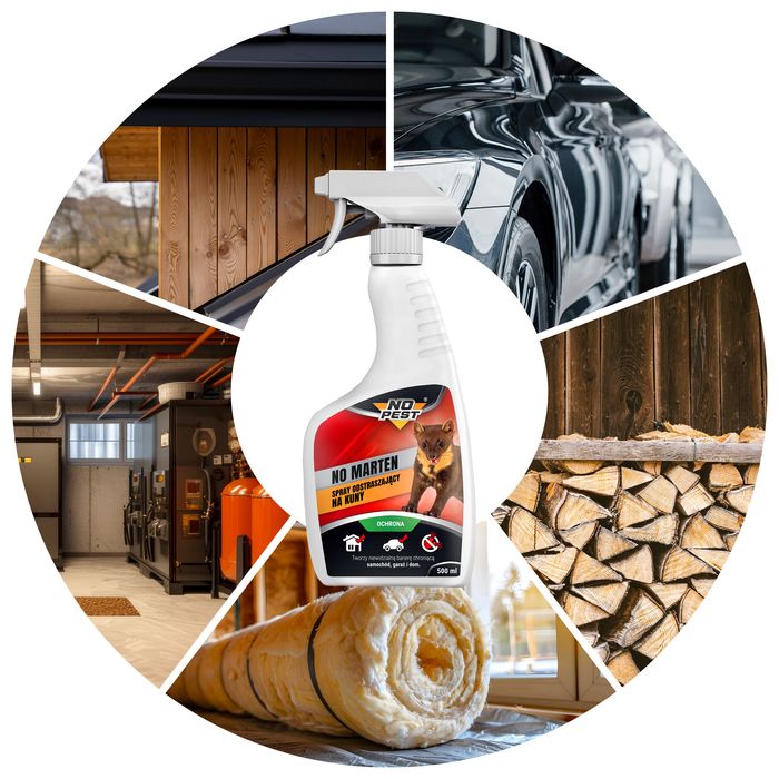 Spray, środek, preparat do odstraszania kun i łasic No Pest® 500ml