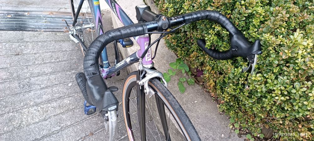 Bicicleta antiga Francesco Moser de carbono