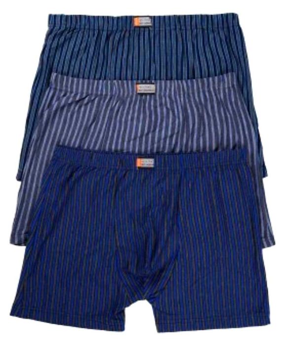 3 pary bawełnianych bokserek męskich w paski rozmiary od 4XL do 7XL