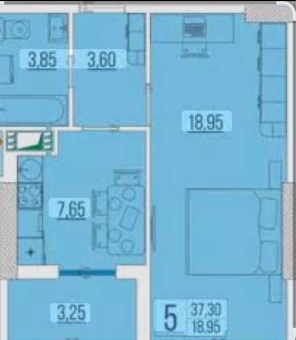 1-кімнатна квартира за адресою вул. Танкістів (площа 38 м²) - Atlanta.ua - фото 20