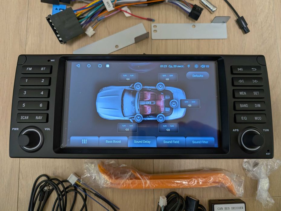 Магнітола 8" 4/64GB BMW 5 E39 1995-2003 E53 E38 CarPlay Android Auto