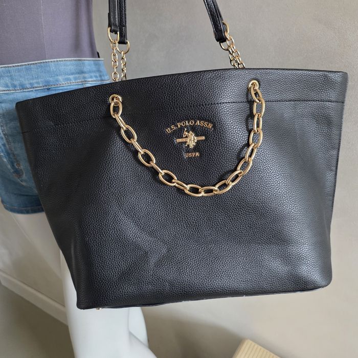 Us.Polo Assn-piekna czarna shoperka-